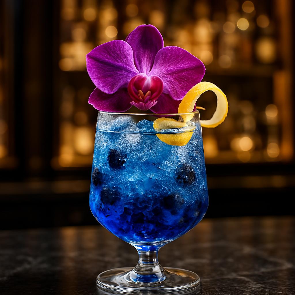 The Sapphire Sparkler Mocktail